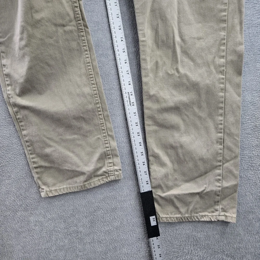 Levi's 559 Men Pants 36X34‎ Brown Relaxed Straight Button Rivet Twill 33